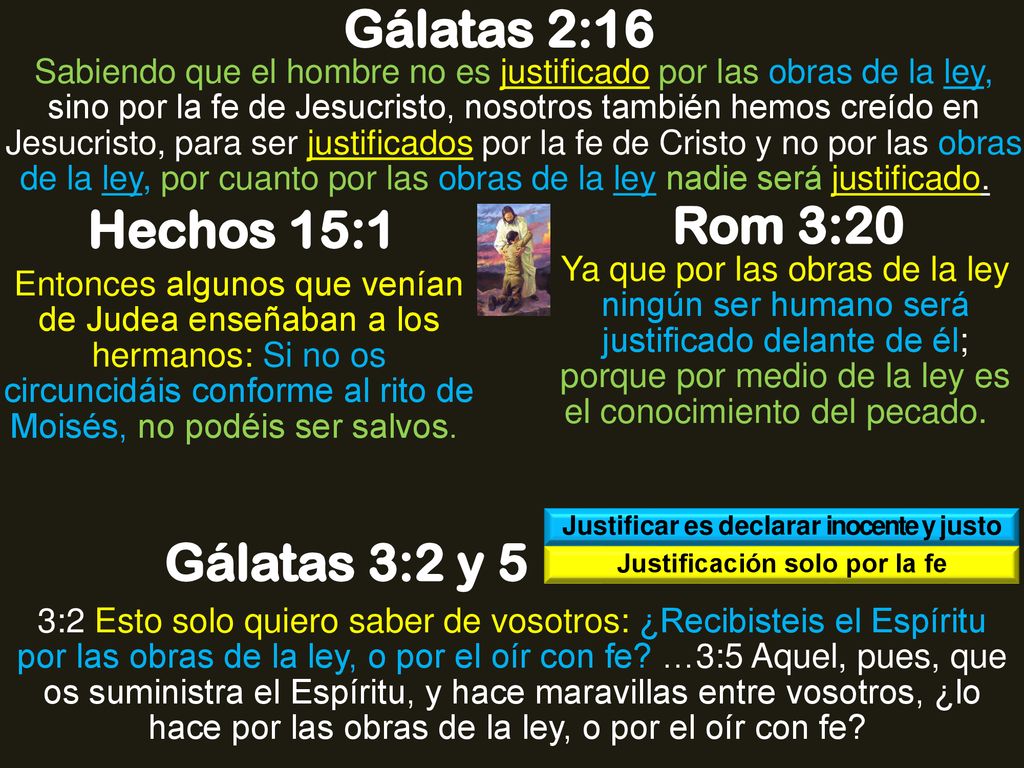 Justificar es declarar inocente y justo Justificación solo por la fe