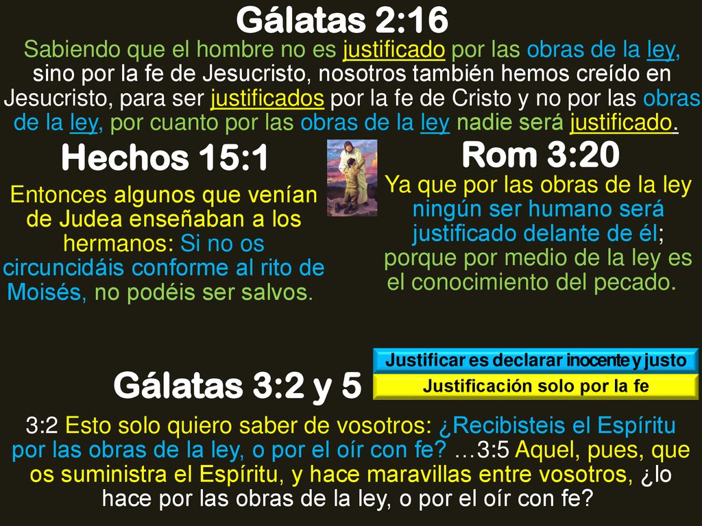 Justificar es declarar inocente y justo Justificación solo por la fe