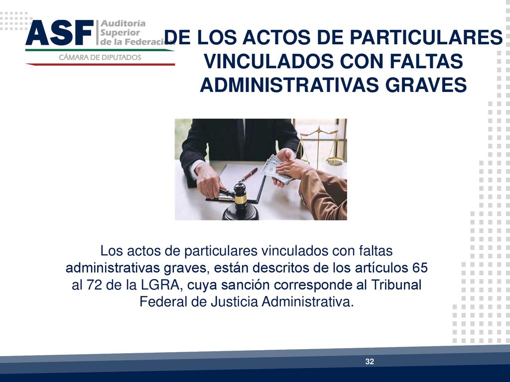 DE LOS ACTOS DE PARTICULARES VINCULADOS CON FALTAS ADMINISTRATIVAS GRAVES