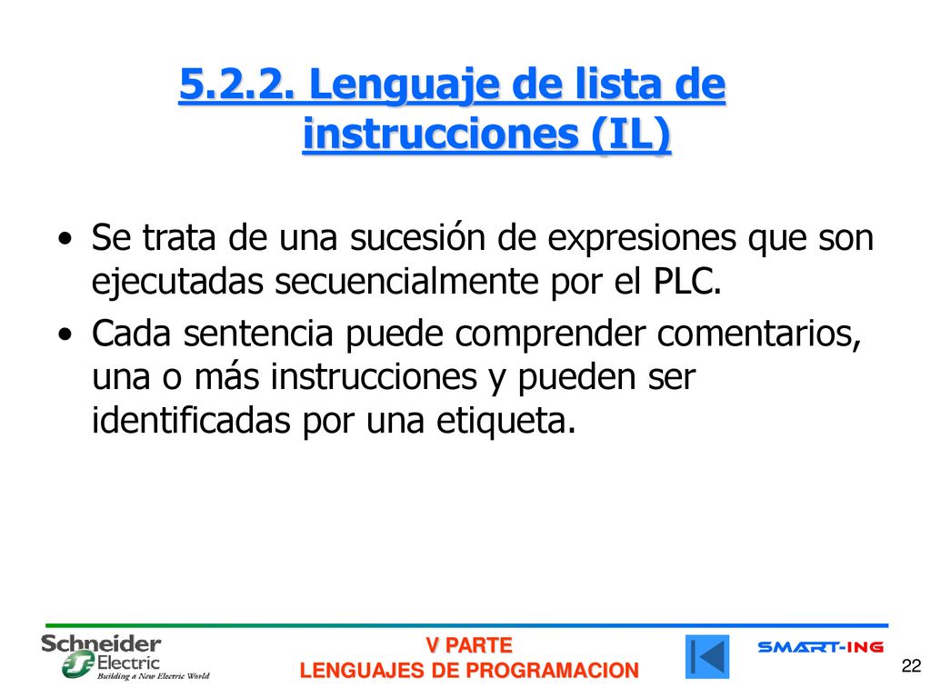 Lenguaje de lista de instrucciones (IL)