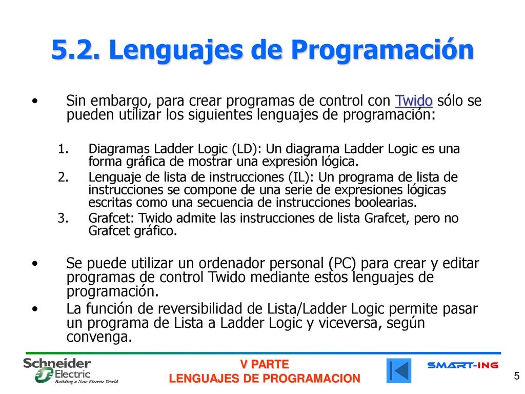 QUINTA PARTE: LENGUAJES DE PROGRAMACION - ppt descargar