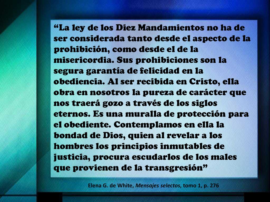 Elena G. de White, Mensajes selectos, tomo 1, p. 276