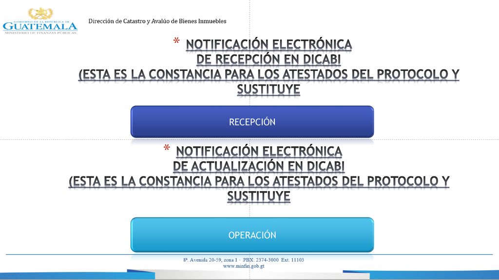 NOTIFICACIÓN ELECTRÓNICA DE RECEPCIÓN EN DICABI (ESTA ES LA CONSTANCIA PARA LOS ATESTADOS DEL PROTOCOLO Y SUSTITUYE