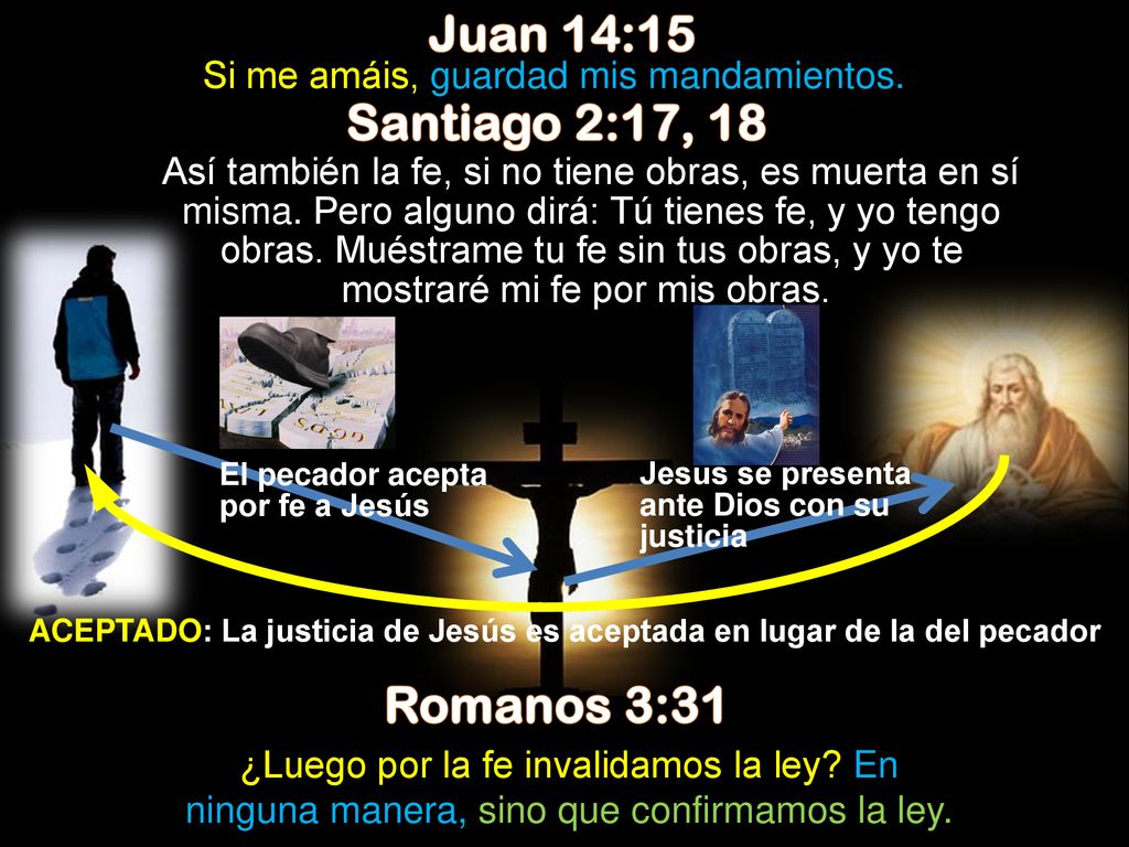 ACEPTADO: La justicia de Jesús es aceptada en lugar de la del pecador