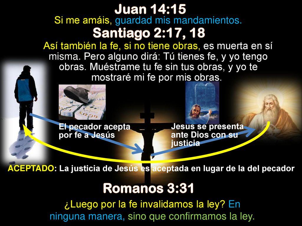 ACEPTADO: La justicia de Jesús es aceptada en lugar de la del pecador