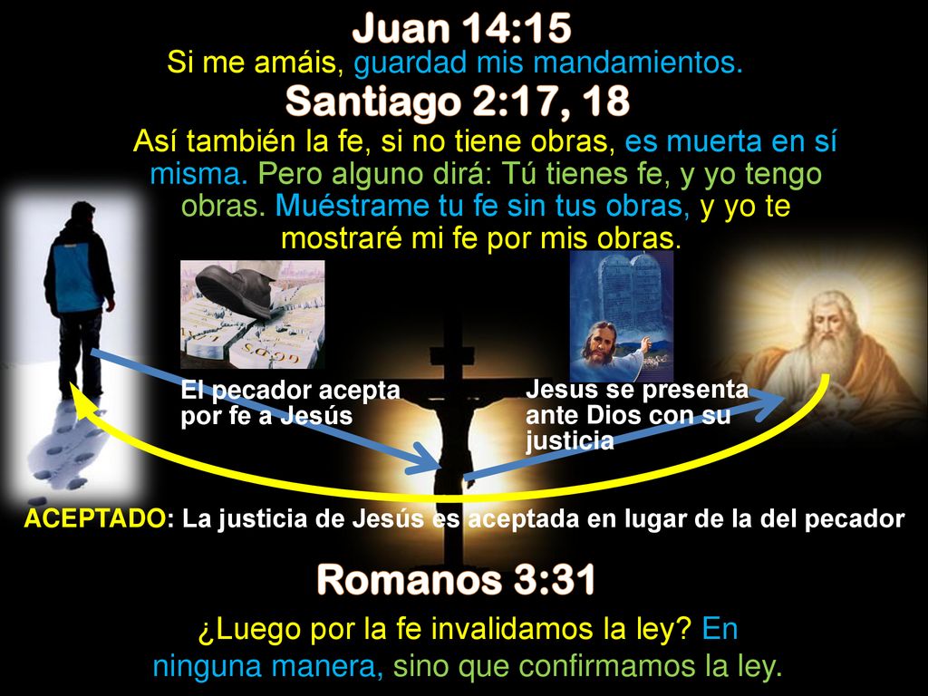 ACEPTADO: La justicia de Jesús es aceptada en lugar de la del pecador