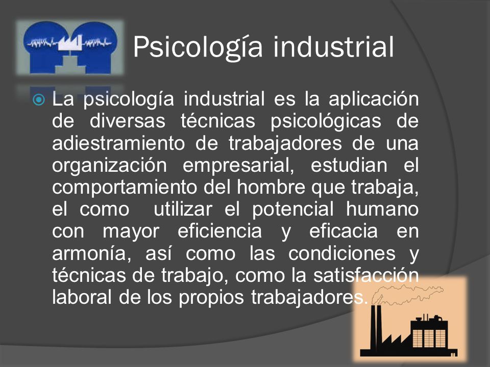 Psicología industrial
