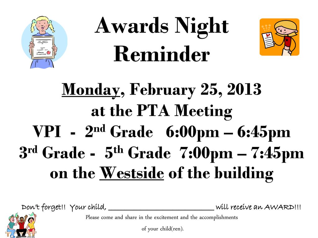 Please come and share in the excitement and the accomplishments