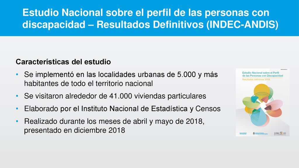 Estudio Nacional sobre el perfil de las personas con discapacidad – Resultados Definitivos (INDEC-ANDIS)