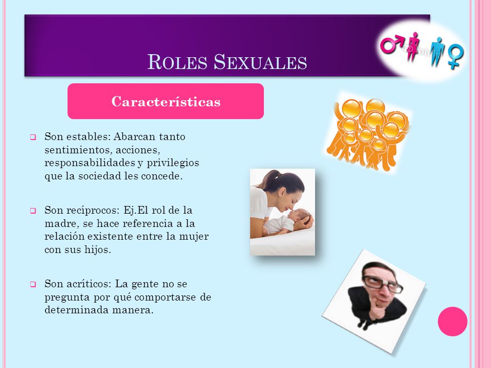 Roles Sexuales Características
