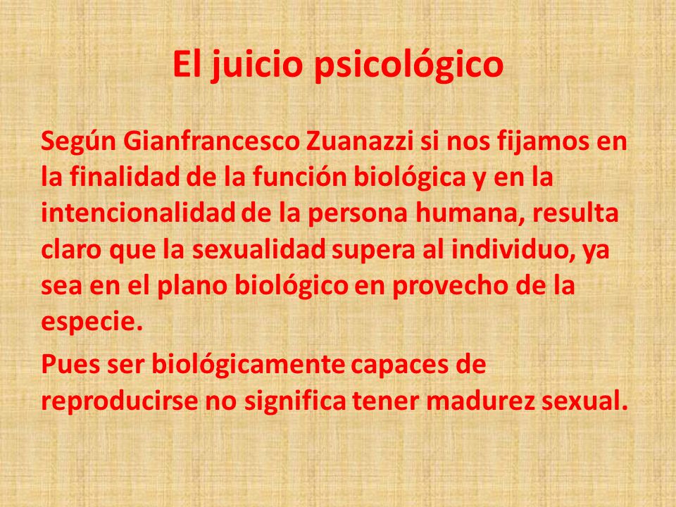 El juicio psicológico