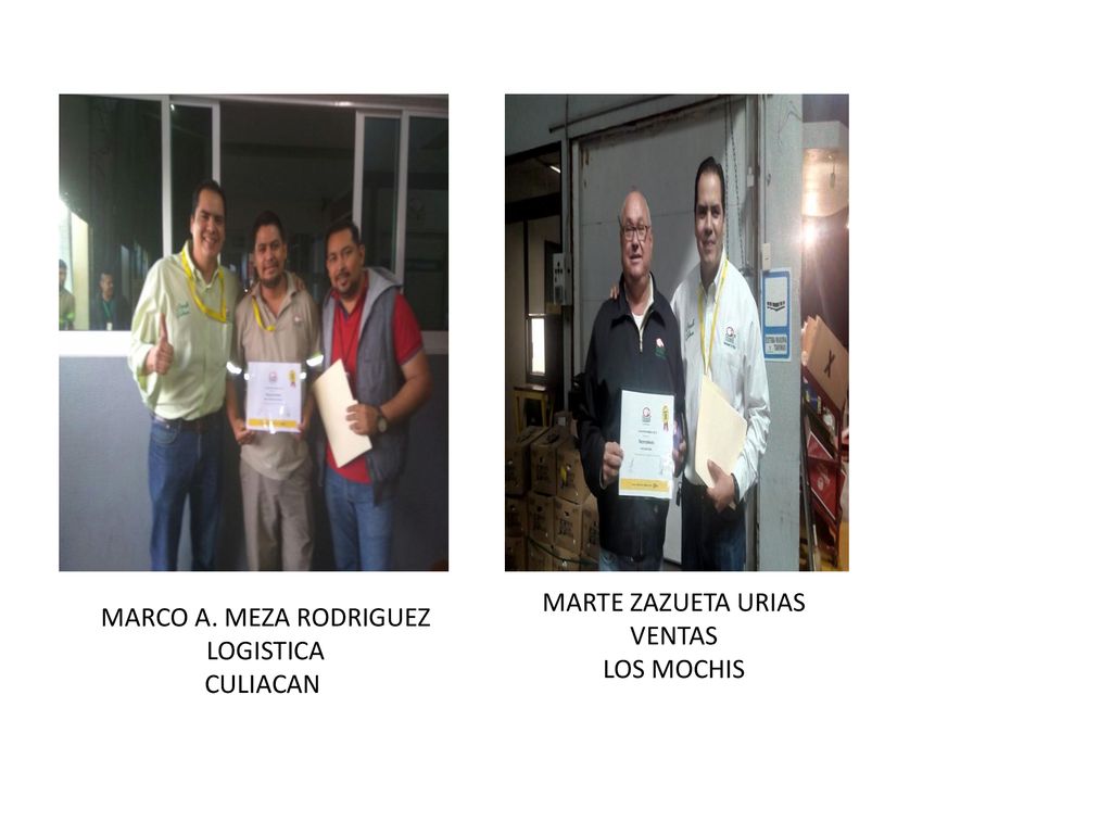 MARTE ZAZUETA URIAS VENTAS LOS MOCHIS MARCO A. MEZA RODRIGUEZ LOGISTICA CULIACAN