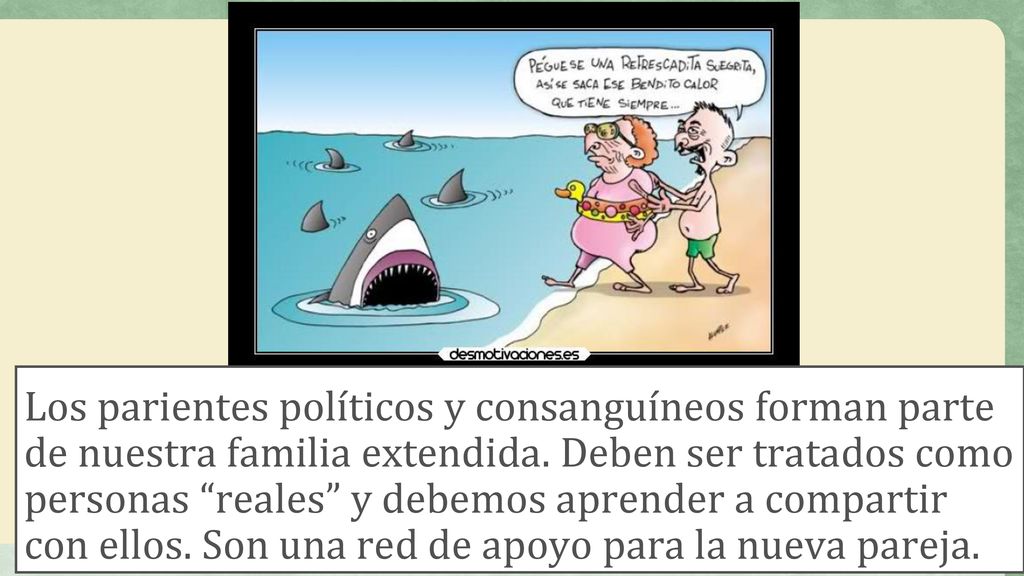 Los parientes políticos y consanguíneos forman parte de nuestra familia extendida.