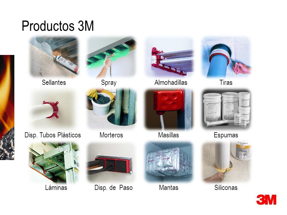 Productos 3M Sellantes Spray Almohadillas Tiras Disp. Tubos Plásticos