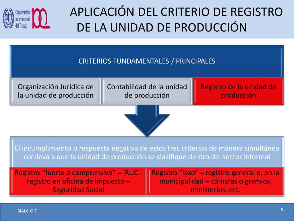 APLICACIÓN DEL CRITERIO DE REGISTRO DE LA UNIDAD DE PRODUCCIÓN