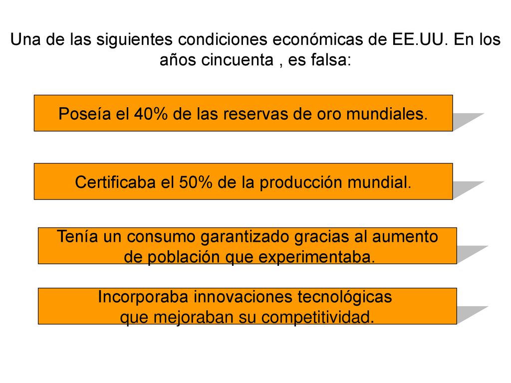 Poseía el 40% de las reservas de oro mundiales.