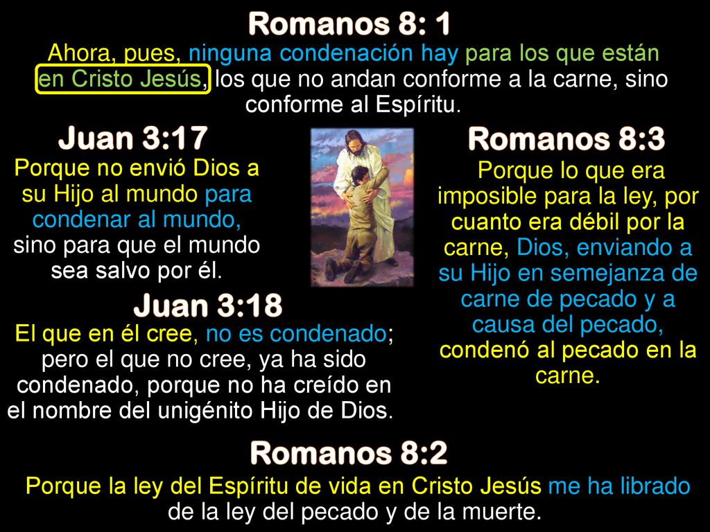 Romanos 8: 1 Juan 3:17 Romanos 8:3 Juan 3:18 Romanos 8:2