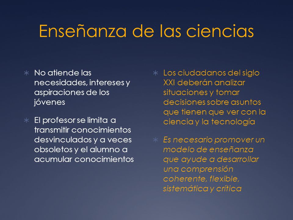 Enseñanza de las ciencias