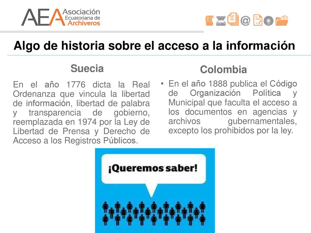 Algo de historia sobre el acceso a la información