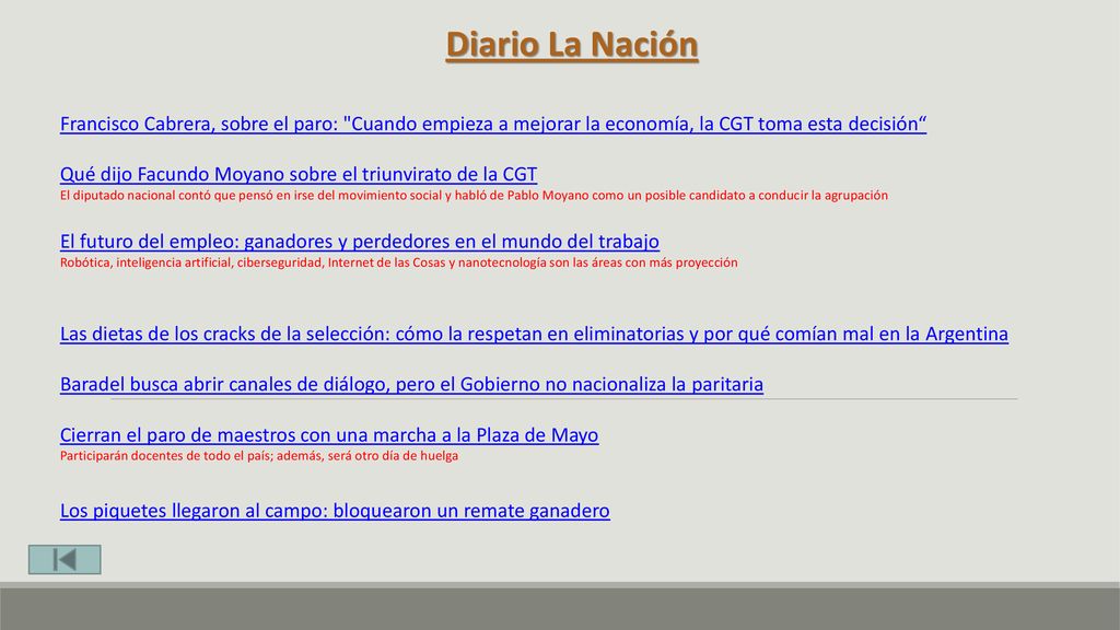 Diario La Nación Francisco Cabrera, sobre el paro: Cuando empieza a mejorar la economía, la CGT toma esta decisión