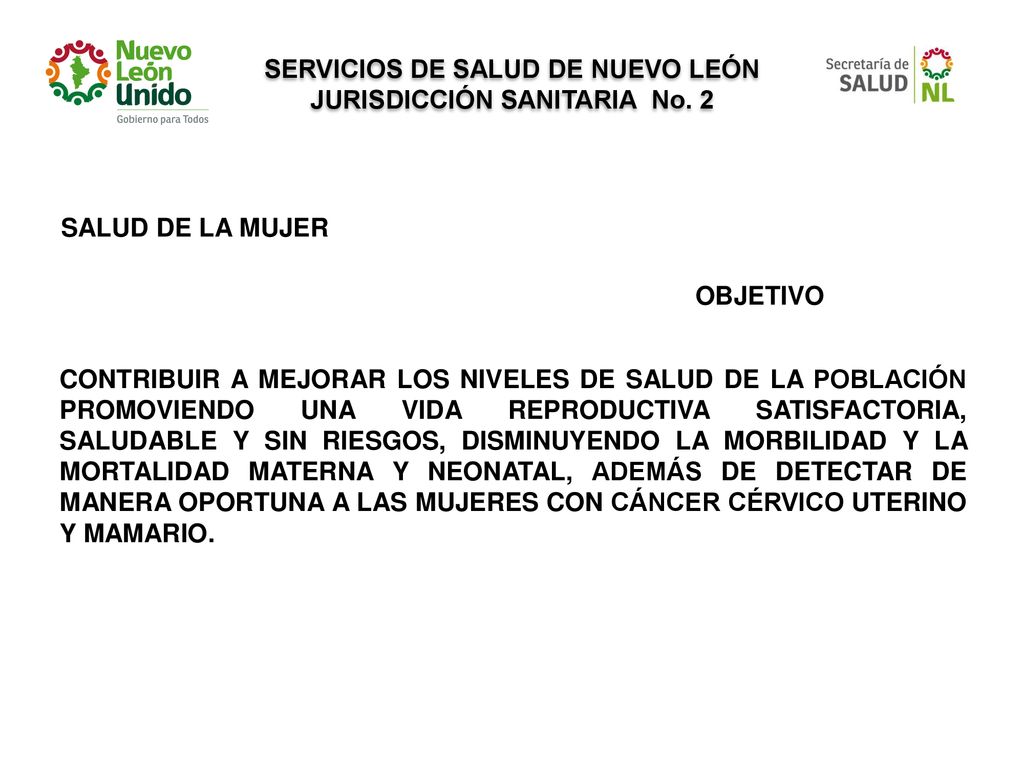 SERVICIOS DE SALUD DE NUEVO LEÓN JURISDICCIÓN SANITARIA No. 2