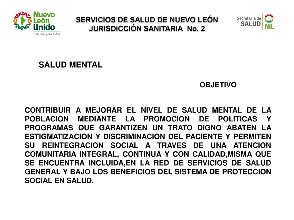 SERVICIOS DE SALUD DE NUEVO LEÓN JURISDICCIÓN SANITARIA No. 2