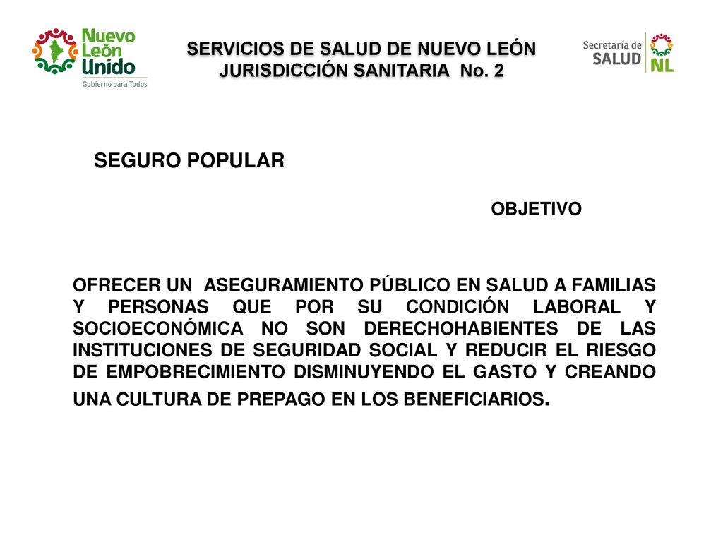 SERVICIOS DE SALUD DE NUEVO LEÓN JURISDICCIÓN SANITARIA No. 2