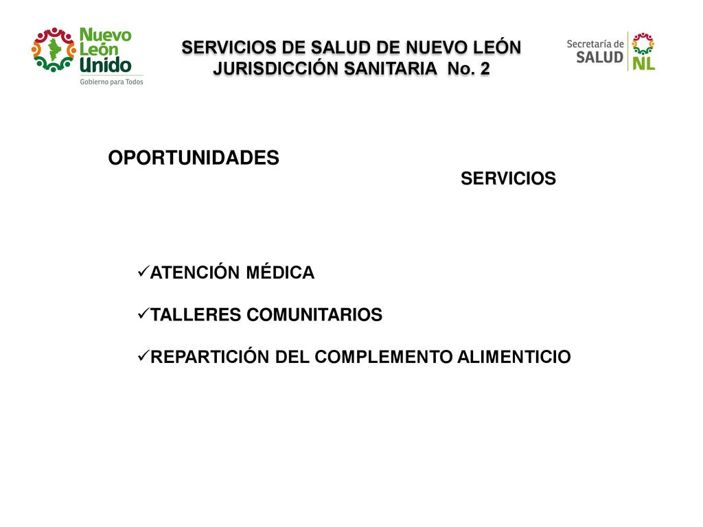 SERVICIOS DE SALUD DE NUEVO LEÓN JURISDICCIÓN SANITARIA No. 2