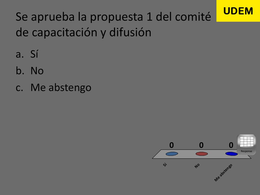 Se aprueba la propuesta 1 del comité de capacitación y difusión