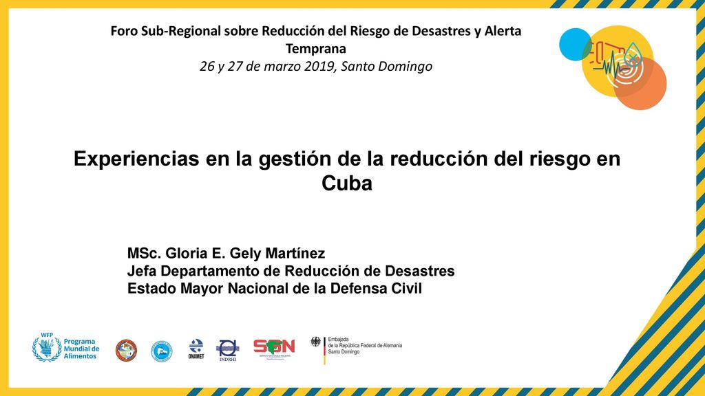 Experiencias en la gestión de la reducción del riesgo en Cuba