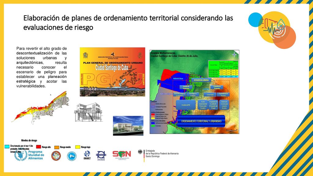 Elaboración de planes de ordenamiento territorial considerando las evaluaciones de riesgo