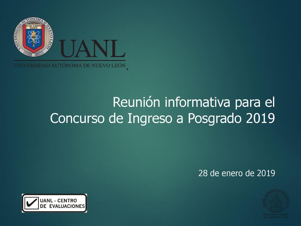 Reunión informativa para el Concurso de Ingreso a Posgrado 2019