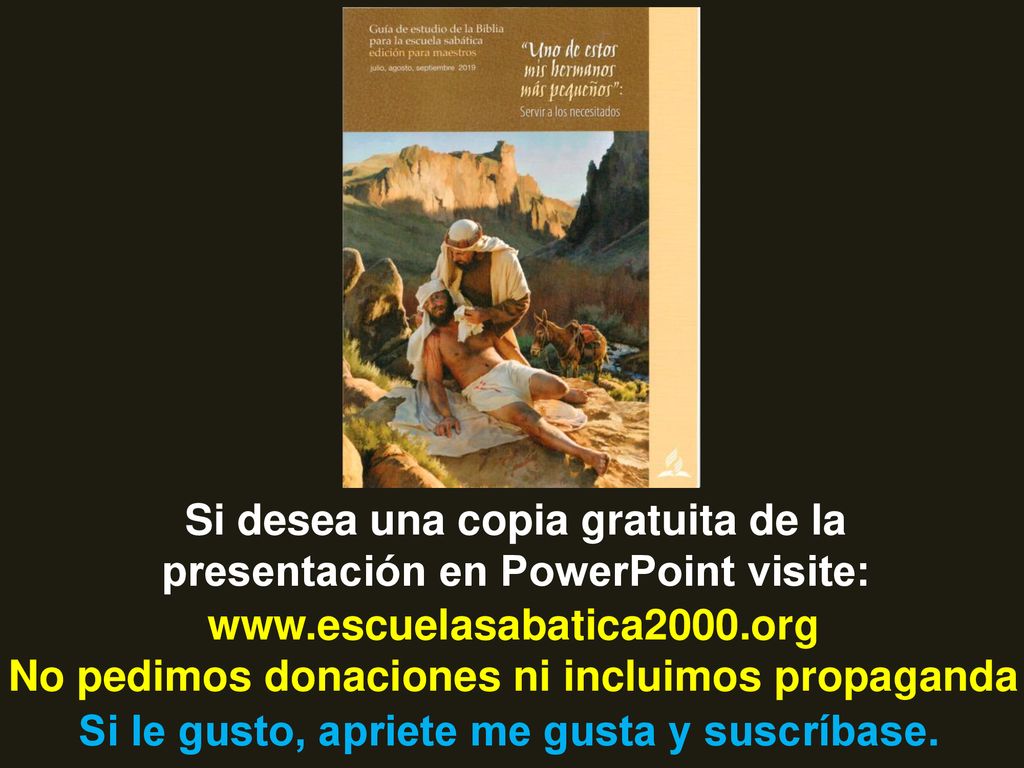 Si desea una copia gratuita de la presentación en PowerPoint visite: