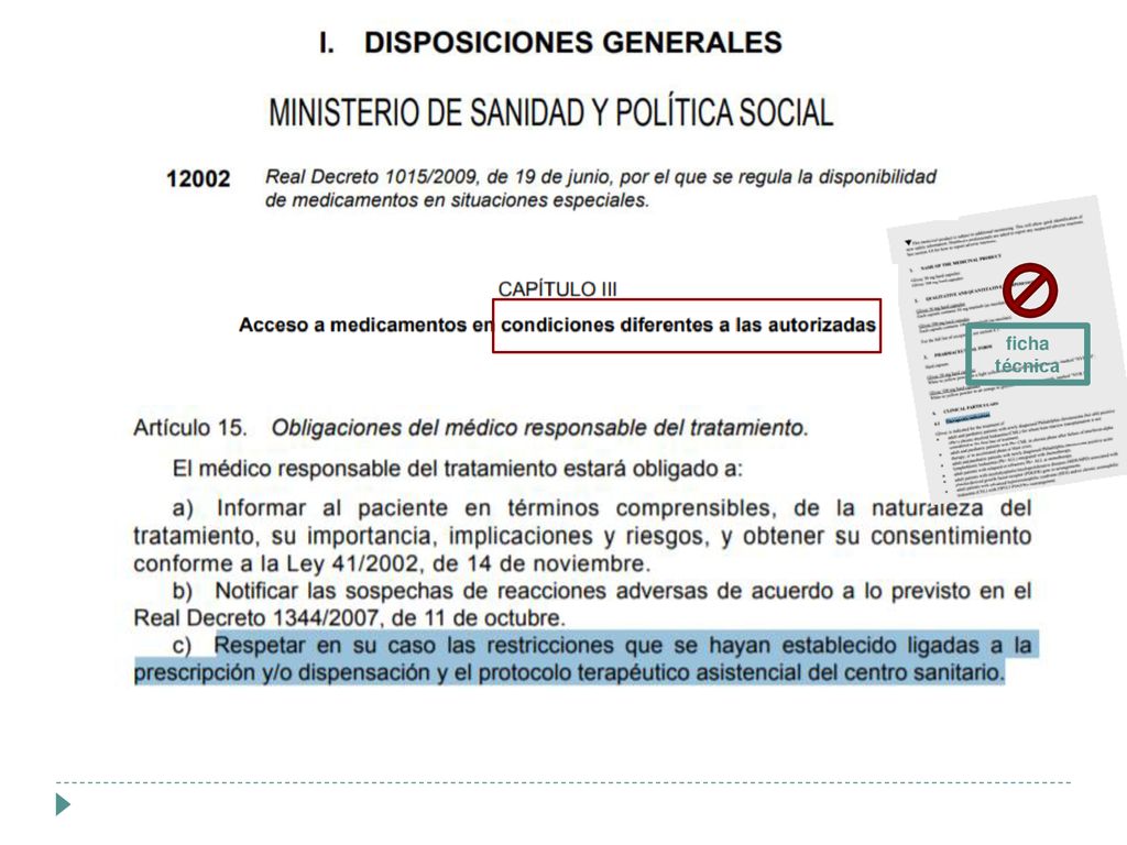 ficha técnica Situaciones en que legalmente (o por otra razón) se requiere evaluación