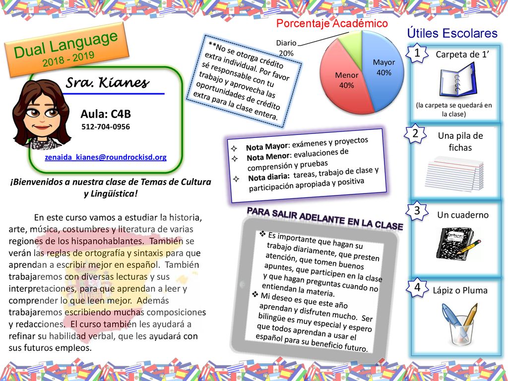 ¡Bienvenidos a nuestra clase de Temas de Cultura y Lingüística!