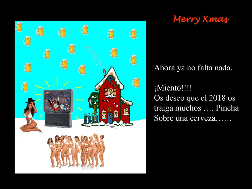 Merry Xmas Ahora ya no falta nada. ¡Miento!!!! Os deseo que el 2018 os. traiga muchos …. Pincha.