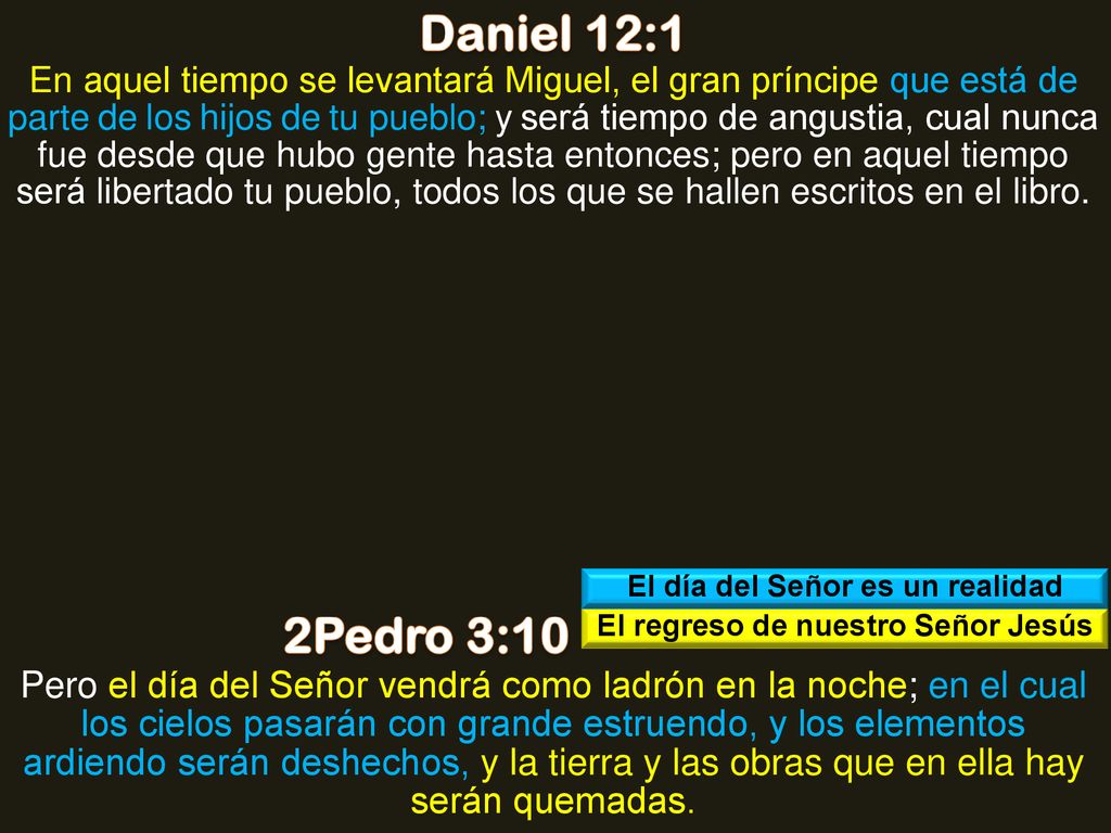 El día del Señor es un realidad El regreso de nuestro Señor Jesús