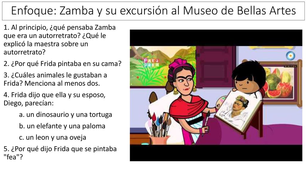 Enfoque: Zamba y su excursión al Museo de Bellas Artes