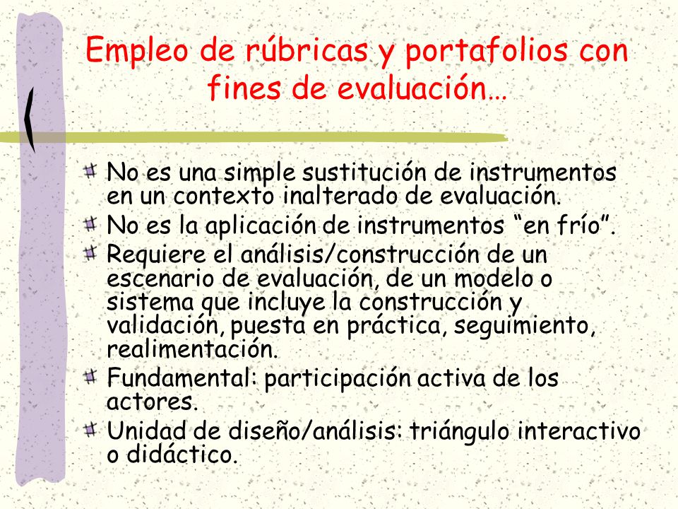 Empleo de rúbricas y portafolios con fines de evaluación…