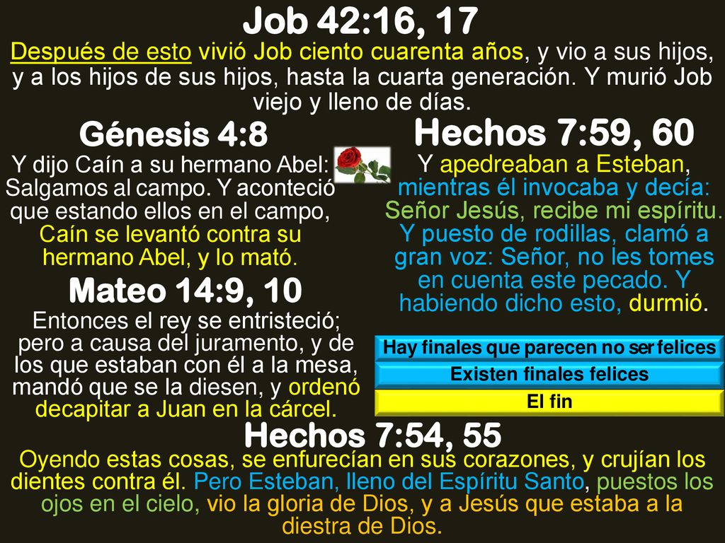 Hay finales que parecen no ser felices Existen finales felices