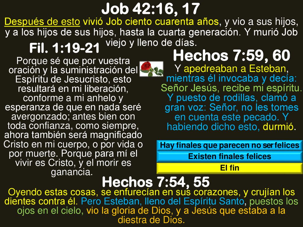 Hay finales que parecen no ser felices Existen finales felices