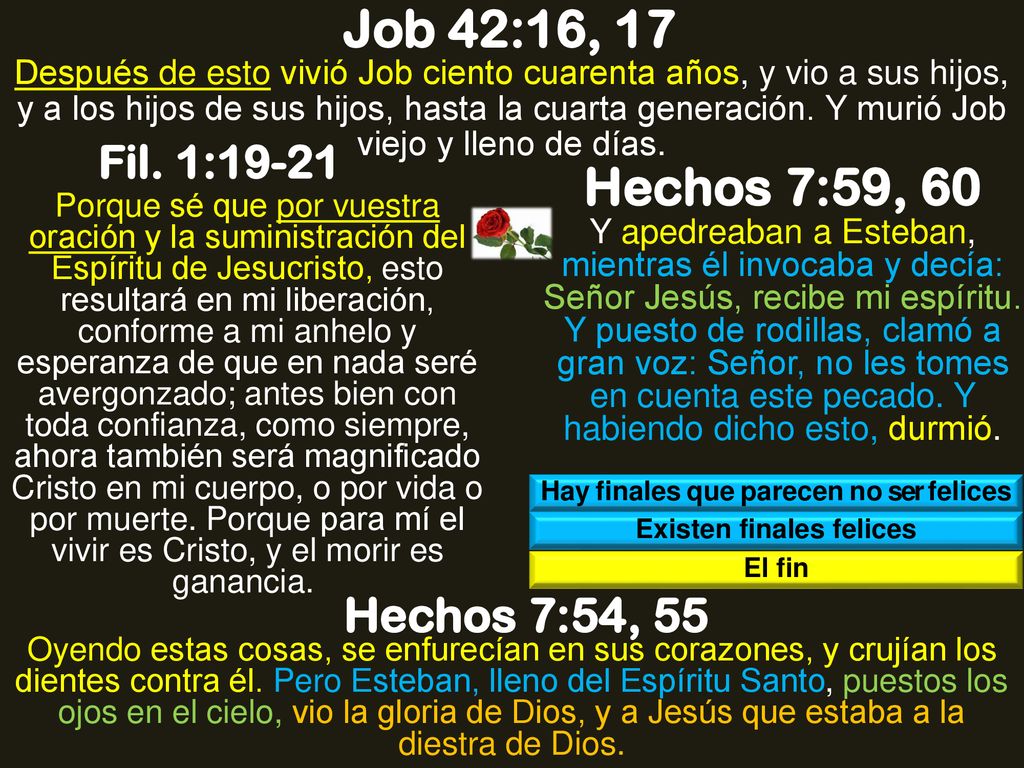 Hay finales que parecen no ser felices Existen finales felices