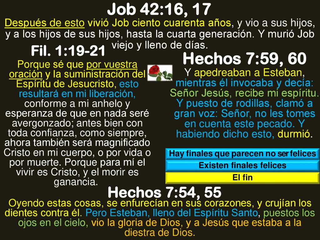 Hay finales que parecen no ser felices Existen finales felices