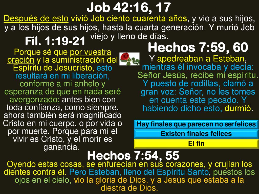 Hay finales que parecen no ser felices Existen finales felices