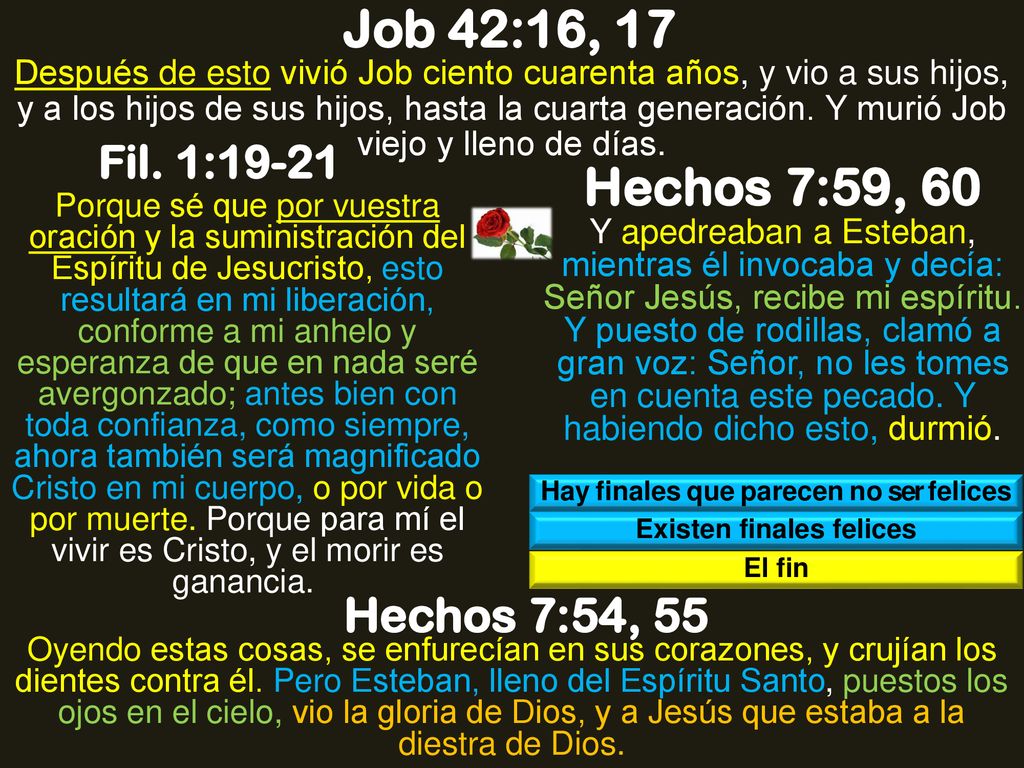 Hay finales que parecen no ser felices Existen finales felices