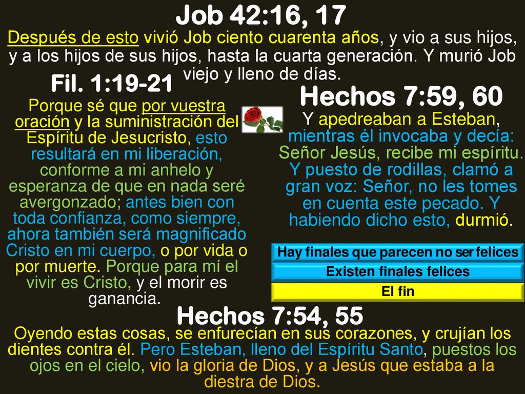 Hay finales que parecen no ser felices Existen finales felices