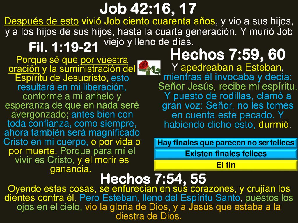 Hay finales que parecen no ser felices Existen finales felices