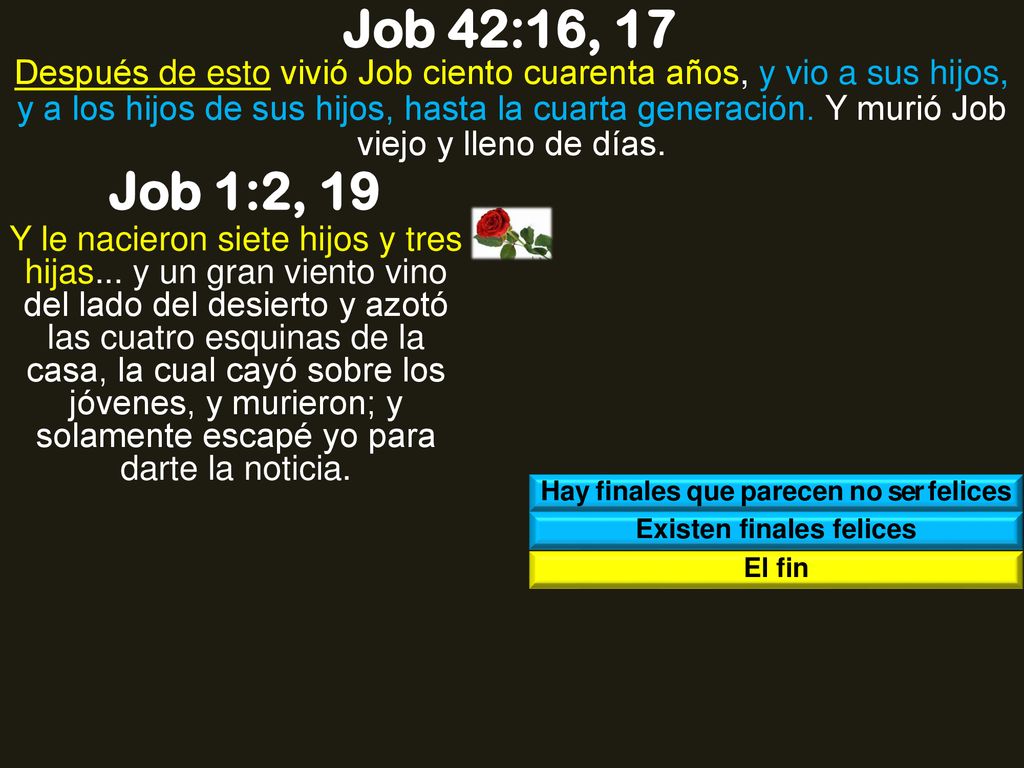 Hay finales que parecen no ser felices Existen finales felices