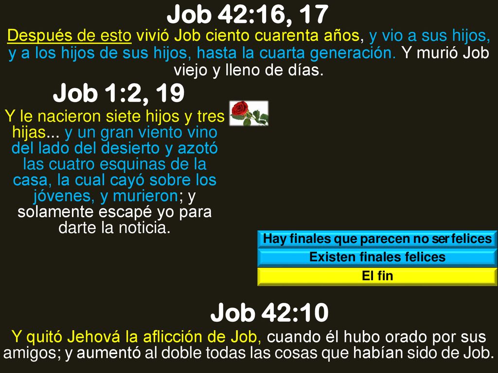 Hay finales que parecen no ser felices Existen finales felices