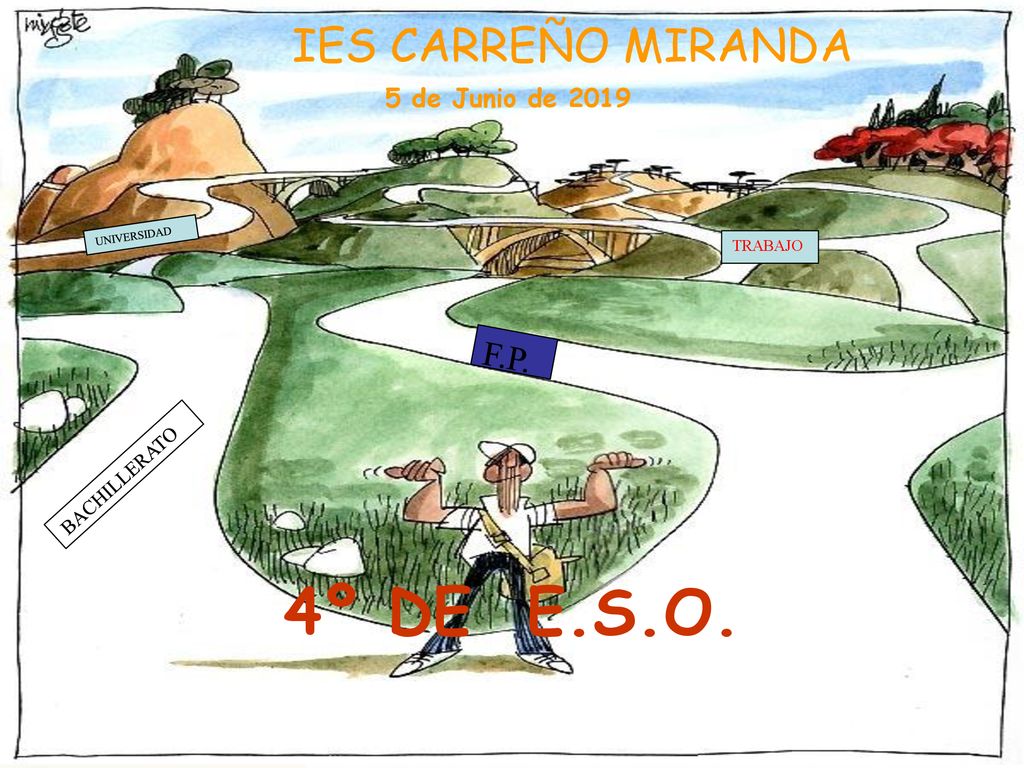 4º DE E.S.O. IES CARREÑO MIRANDA 2º de BACHILLERATO F.P.